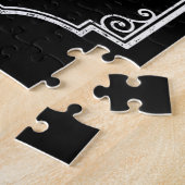 Persoonlijke NAAM Old West Whiskey Brewery Bar Legpuzzel (Zijkant)