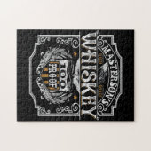 Persoonlijke NAAM Old West Whiskey Brewery Bar Legpuzzel (Horizontaal)