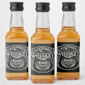 Persoonlijke NAAM Old West Whiskey Brewery Bar Likeurfles Etiket