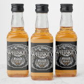 Persoonlijke NAAM Old West Whiskey Brewery Bar Likeurfles Etiket (Flessen)