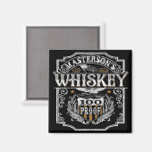 Persoonlijke NAAM Old West Whiskey Brewery Bar Magneet (Voorkant / Achterkant)