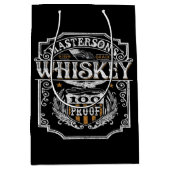 Persoonlijke NAAM Old West Whiskey Brewery Bar Medium Cadeauzakje (Voorkant)