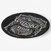 Persoonlijke NAAM Old West Whiskey Brewery Bar Papieren Bordje (Gekanteld)