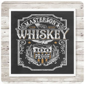 Persoonlijke NAAM Old West Whiskey Brewery Bar Servet