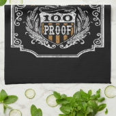 Persoonlijke NAAM Old West Whiskey Brewery Bar Theedoek (Gevouwen)