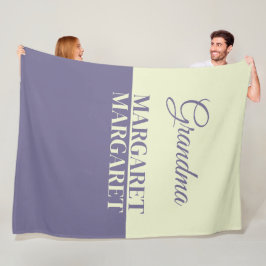 Persoonlijke naam oma op maat fleece deken