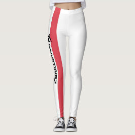 Persoonlijke naam ondersteunend Frankrijk voetbal Leggings