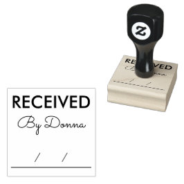 Persoonlijke Naam Ontvangen Stempel