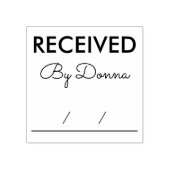 Persoonlijke Naam Ontvangen Stempel (Afrduk)