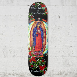 Persoonlijke naam Onze dame van Guadalupe Virgin M Persoonlijk Skateboard