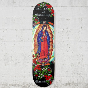 Persoonlijke naam Onze dame van Guadalupe Virgin M Persoonlijk Skateboard