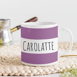 Persoonlijke naam op beker met pruim koffiemok