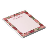 Persoonlijke naam op de schijf van het blocnote (Schuin)