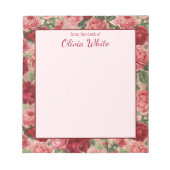 Persoonlijke naam op de schijf van het blocnote (Voorkant)