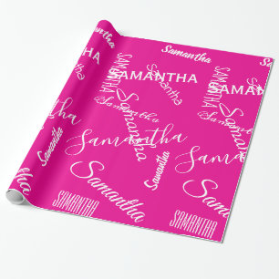 Persoonlijke naam op maat cadeaupapier