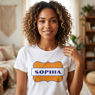 Persoonlijke naam op retro stijl grafisch  Tri-Blend shirt