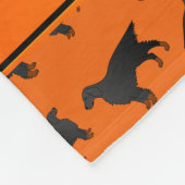 Persoonlijke naam oranje gordon setter honden fleece deken (Hoek)