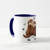 Persoonlijke naam Otter Koppel Mok (Voorkant links)
