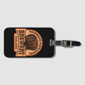 Persoonlijke naam Oude eik Barrel Beer Keg Brewery Bagagelabel (Voorkant (horizontaal))