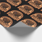 Persoonlijke naam Oude eik Barrel Beer Keg Brewery Cadeaupapier (Hoek)