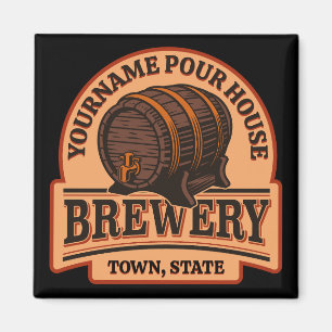 Persoonlijke naam Oude eik Barrel Beer Keg Brewery Magneet
