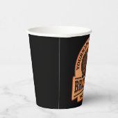 Persoonlijke naam Oude eik Barrel Beer Keg Brewery Papieren Bekers (Rechts)