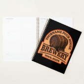 Persoonlijke naam Oude eik Barrel Beer Keg Brewery Planner (Display)