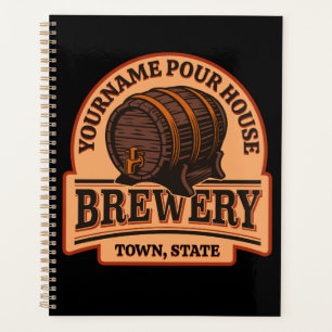 Persoonlijke naam Oude eik Barrel Beer Keg Brewery Planner