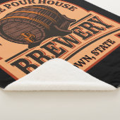 Persoonlijke naam Oude eik Barrel Beer Keg Brewery Sherpa Deken (3/4)