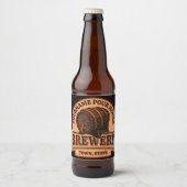 Persoonlijke NAAM Oude Eiken Vat Bierbrouwerij Bier Etiket (Voorkant)
