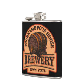 Persoonlijke NAAM Oude Eiken Vat Bierbrouwerij  Heupfles (Links)