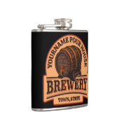 Persoonlijke NAAM Oude Eiken Vat Bierbrouwerij  Heupfles (Rechts)