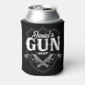 Persoonlijke NAAM Oude Pistool Revolvers Winkelvuu Blikjeskoeler (Blikje Achterkant)