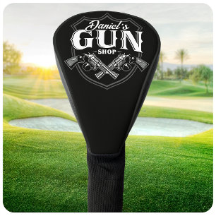 Persoonlijke NAAM Oude Pistool Revolvers Winkelvuu Golfheadcover