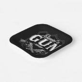 Persoonlijke NAAM Oude Pistool Revolvers Winkelvuu Papieren Bordje (Gebogen)