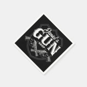 Persoonlijke NAAM Oude Pistool Revolvers Winkelvuu Servet (Hoek)