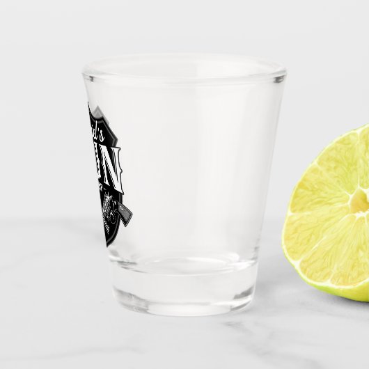 Persoonlijke NAAM Oude Pistool Revolvers Winkelvuu Shot Glas (Rechts)