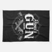 Persoonlijke NAAM Oude Pistool Revolvers Winkelvuu Theedoek (Horizontaal)