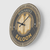 Persoonlijke naam Oude Westerne Cowboy Saloon Bar Grote Klok (Hoek)