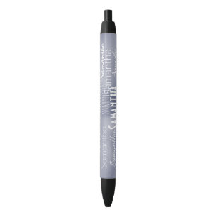 Persoonlijke naam Paars Zwarte Inkt Pen
