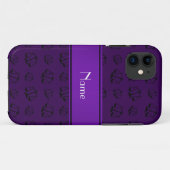 Persoonlijke naam paarse justitiële schalen Case-Mate iPhone case (Achterkant (horizontaal))