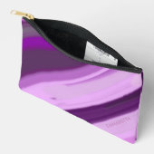 Persoonlijke naam paarse lavendel strepen etui (Open)