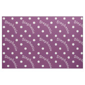 Persoonlijke naam Paarse Polka Dot Stof (Fat Quarter)