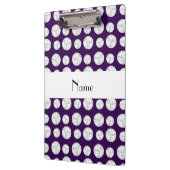 Persoonlijke naam paarse volleybalballen klembord (Links)