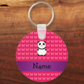 Persoonlijke naam panda sleutelhanger (Voorkant)