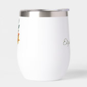 Persoonlijke naam, Papier Gewatteerde Bloemen 11oz (Links)