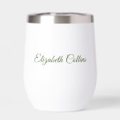 Persoonlijke naam, Papier Gewatteerde Bloemen 11oz (Achterkant)