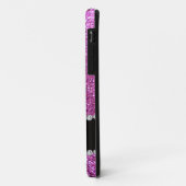 Persoonlijke naam pastel paarse glitter ladybug Case-Mate iPhone case (Achterkant/links)