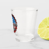 Persoonlijke NAAM Patriottic USA Flag American Bar Shot Glas (Rechts)