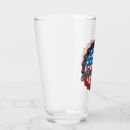 Persoonlijke NAAM Patriottische Vlag van de VS Ame Glas (Rechts)